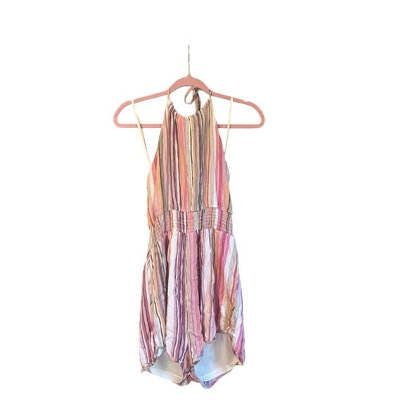 She + Sky Striped Romper Size Medium (M) - Picture 1 of 7